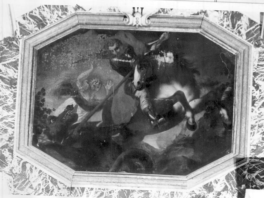 San Giorgio e il drago (dipinto, opera isolata) - ambito italiano (fine sec. XVII)