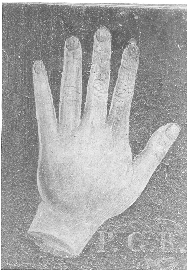 Ex voto: La mano (dipinto, opera isolata) - ambito italiano (sec. XIX)