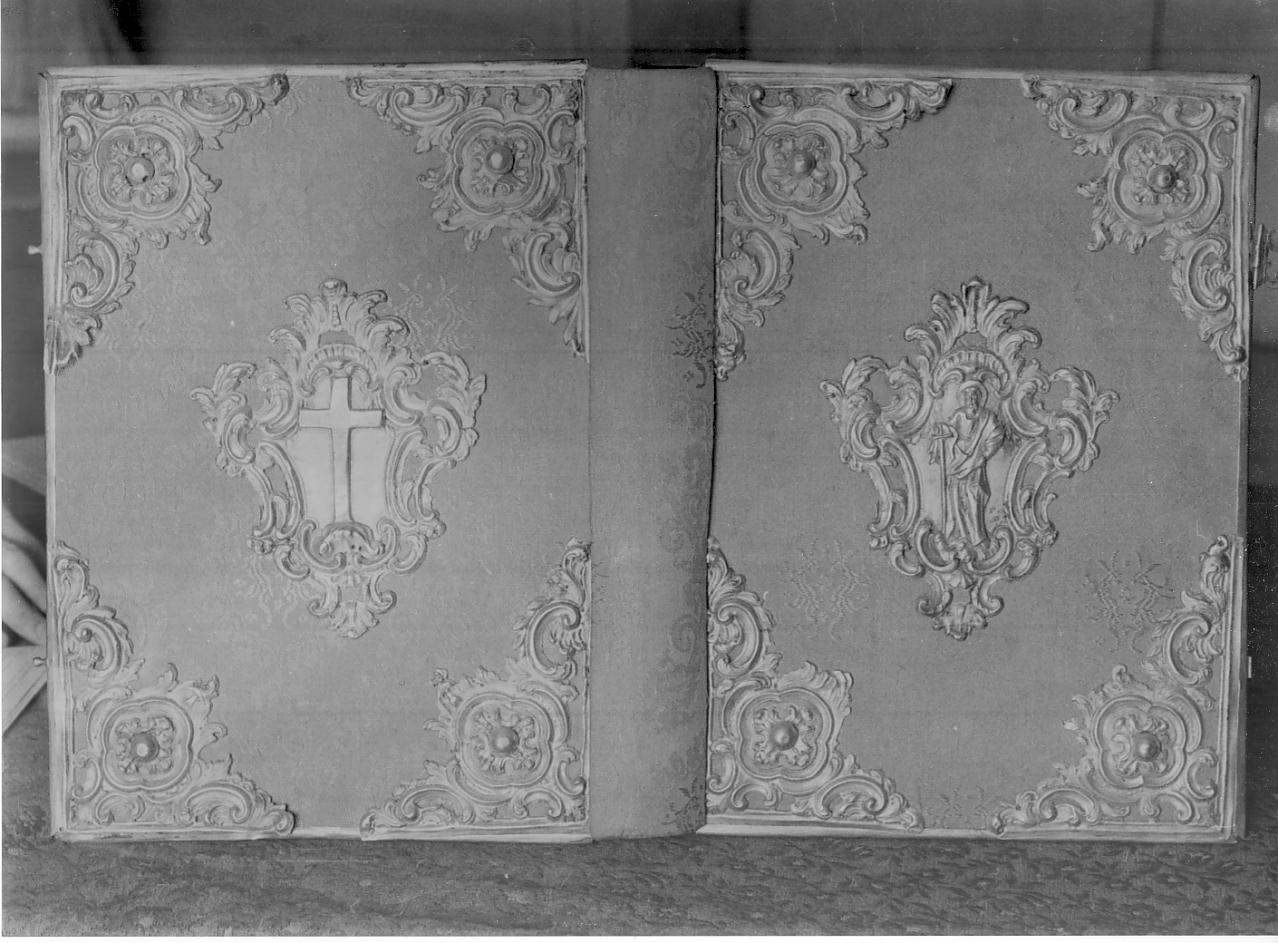 coperta di libro liturgico, opera isolata di Elena Vincenzo (sec. XIX)