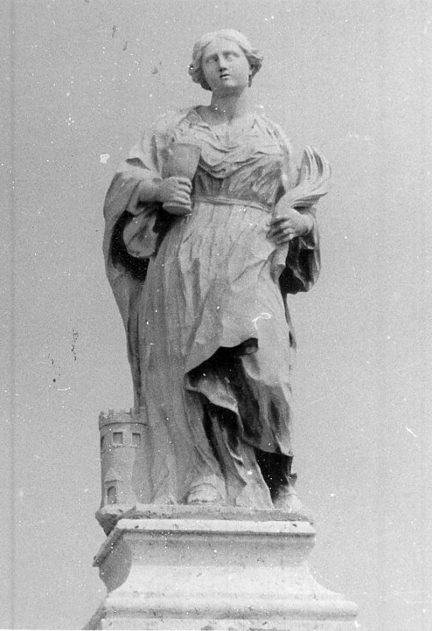 Santa martire (statua, opera isolata) - ambito bresciano (sec. XVIII)