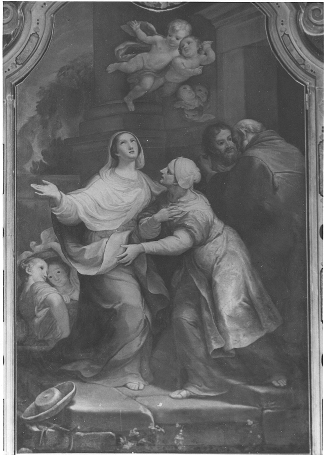 visitazione (dipinto, opera isolata) di Perotti Pietro Antonio (sec. XVIII)