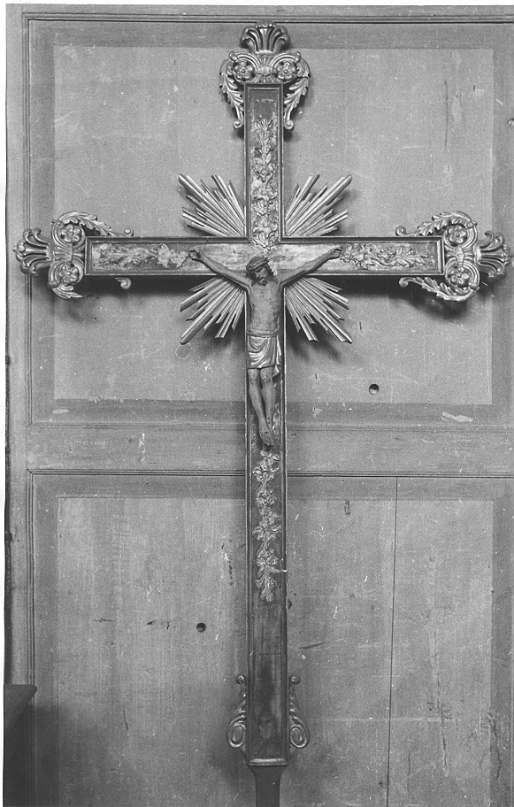 croce d'altare, opera isolata - ambito italiano (seconda metà sec. XVIII)