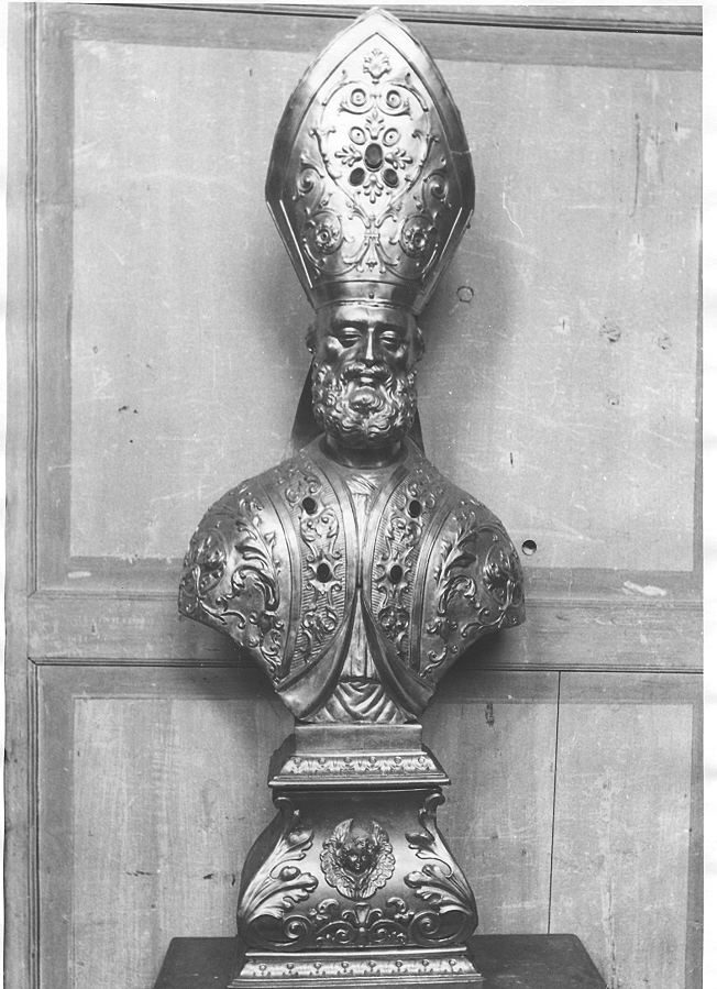 vescovo (reliquiario - a busto, serie) - ambito italiano (seconda metà sec. XIX)