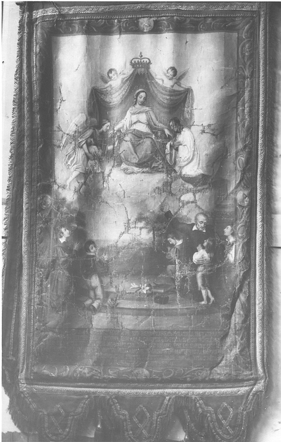 Santi (stendardo processionale, opera isolata) - ambito italiano (sec. XIX)