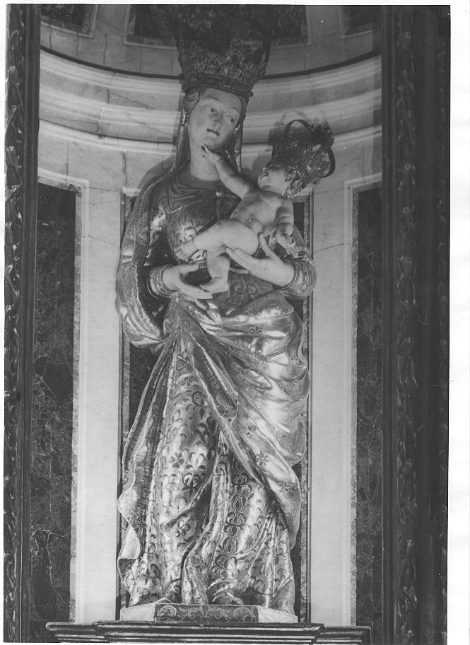 Madonna del Rosario (statua, opera isolata) - ambito italiano (fine sec. XVIII)