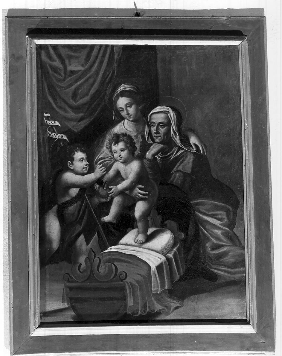 la Vergine; il Bambino; Sant'Elisabetta e San Giovannino (dipinto, opera isolata) - ambito mantovano (prima metà sec. XVII)