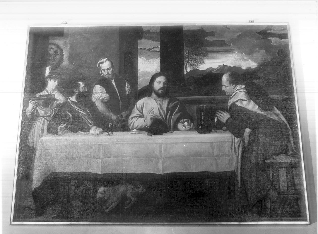 cena in Emmaus (dipinto, opera isolata) di Costa Lorenzo il Giovane (attribuito) (sec. XVI)