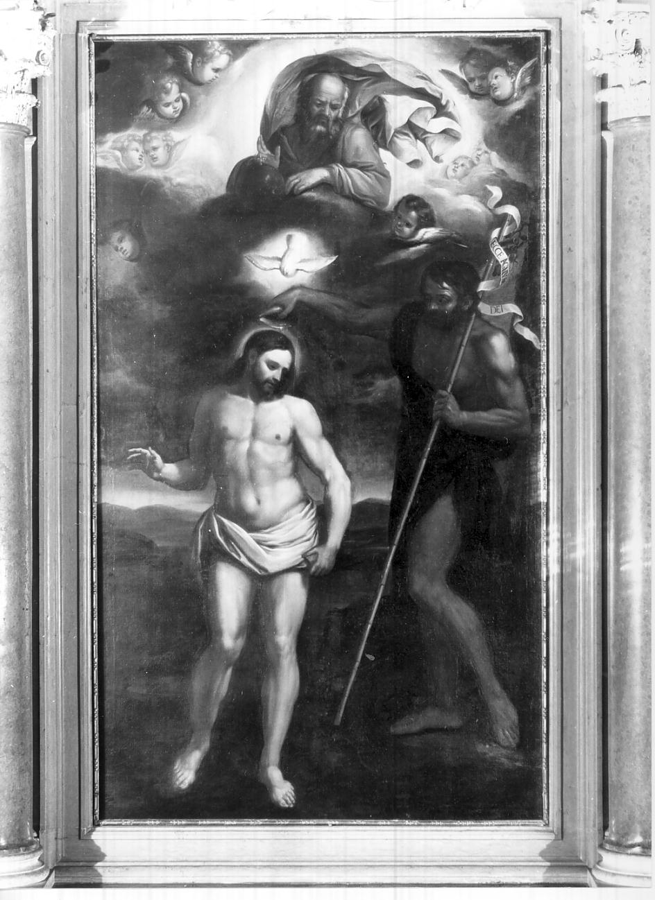 battesimo di Cristo (dipinto, opera isolata) - ambito italiano (sec. XVI)