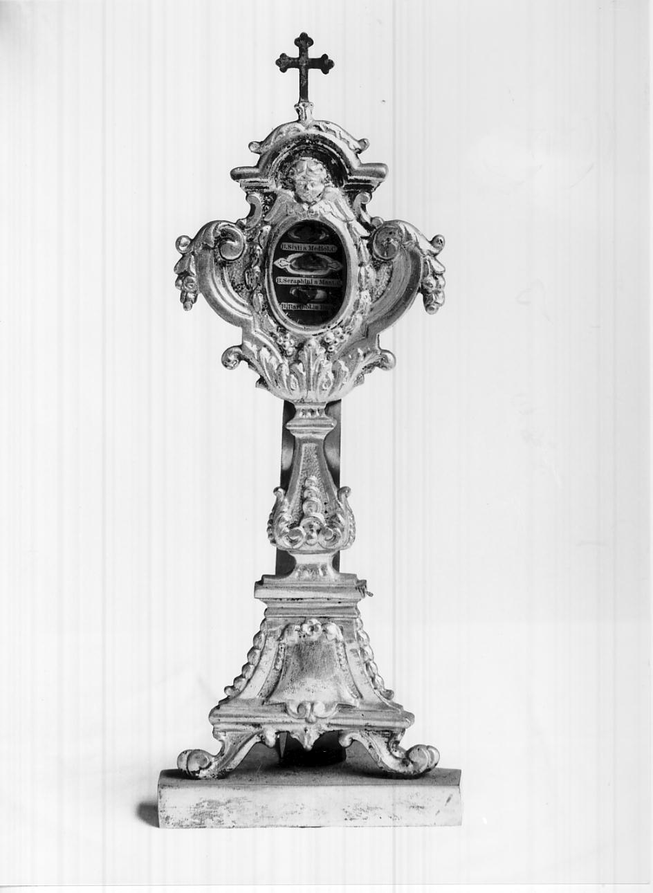 reliquiario, opera isolata - ambito lombardo (fine sec. XIX)