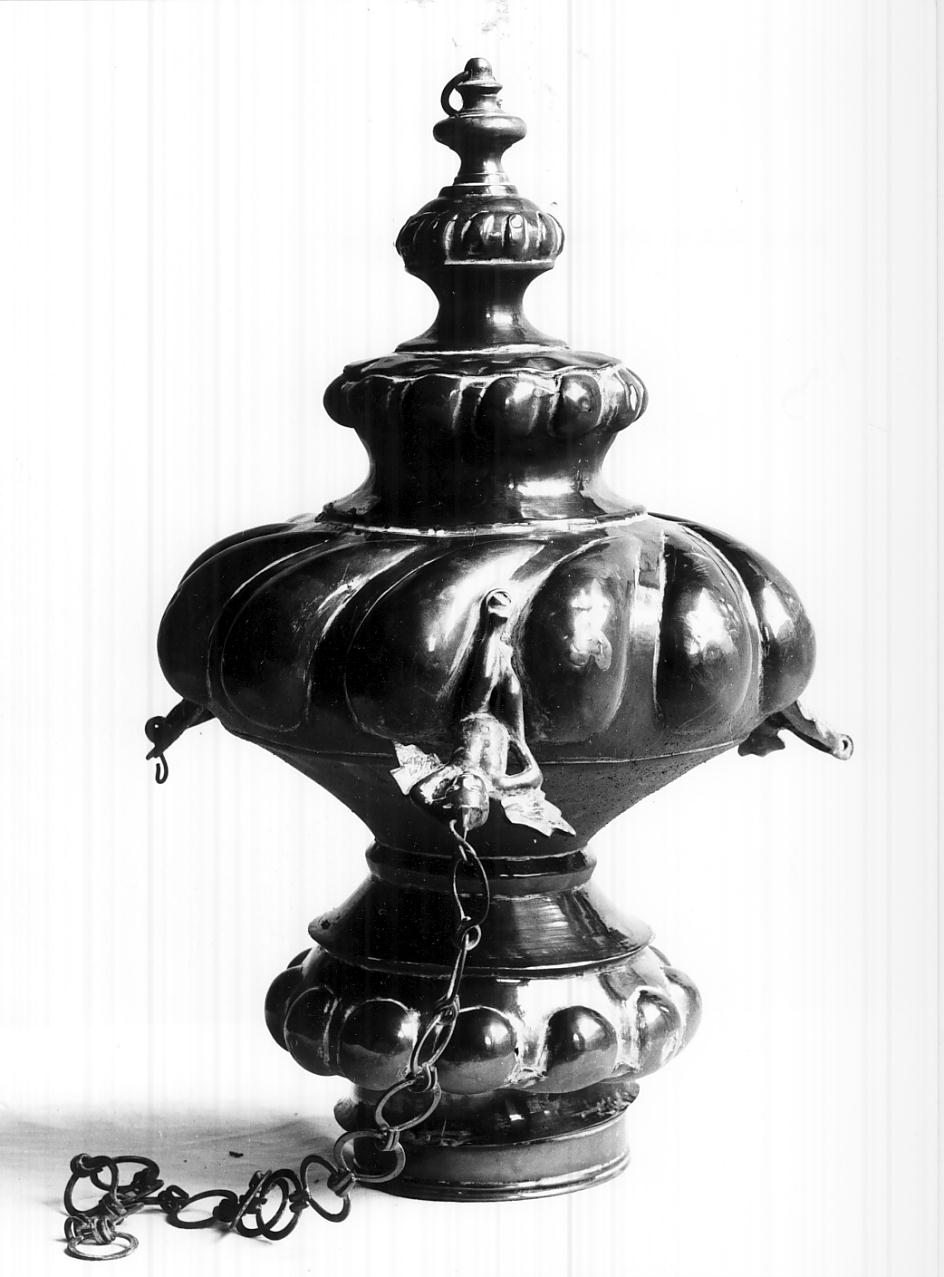 lampada pensile, serie - ambito mantovano (seconda metà sec. XVIII)