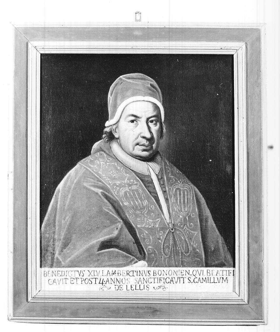 Papa Benedetto XIV (dipinto, opera isolata) - ambito italiano (sec. XVIII)