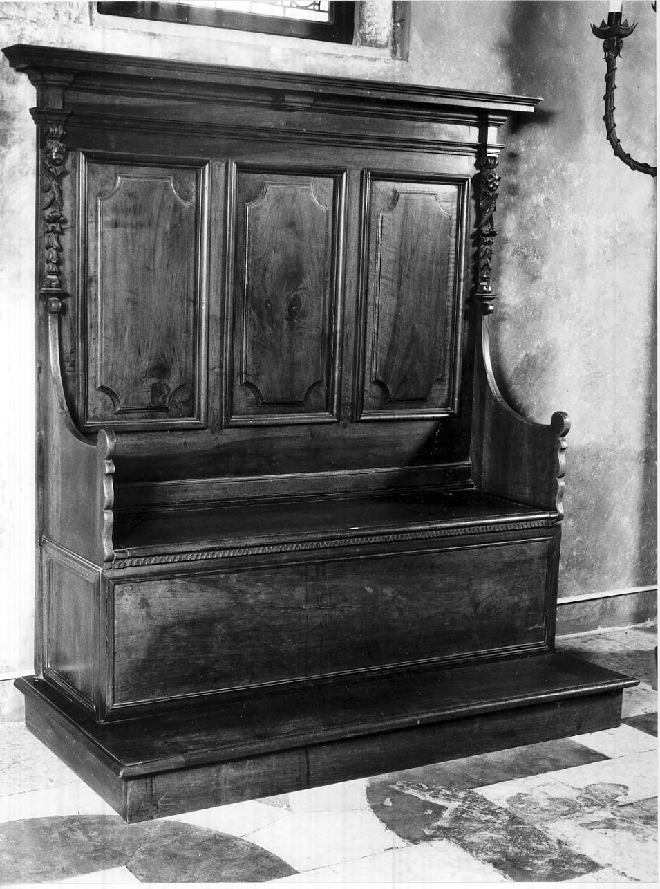 panca, opera isolata - ambito italiano (sec. XVIII)