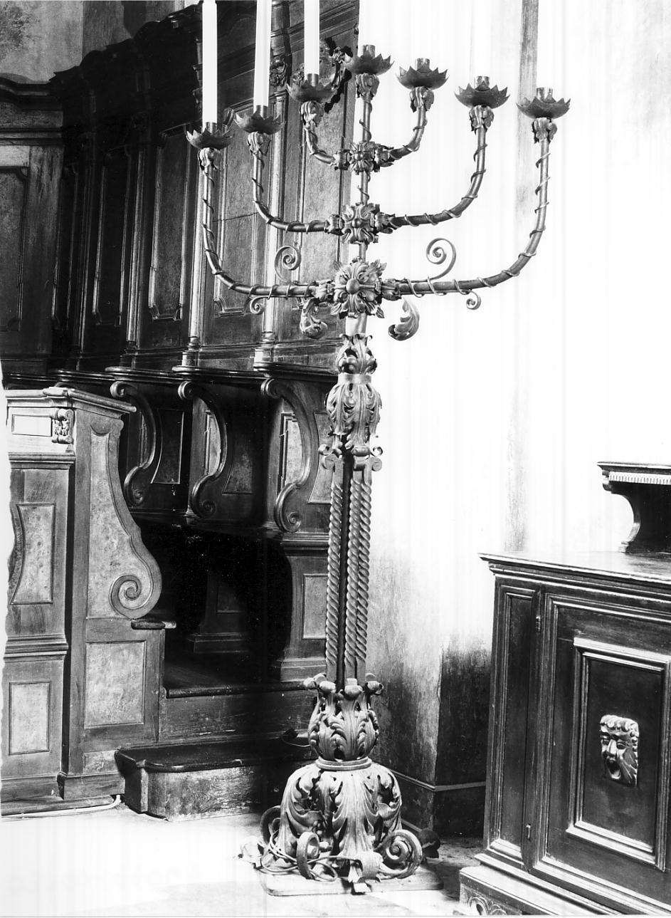 candelabro, coppia - ambito italiano (fine sec. XIX)