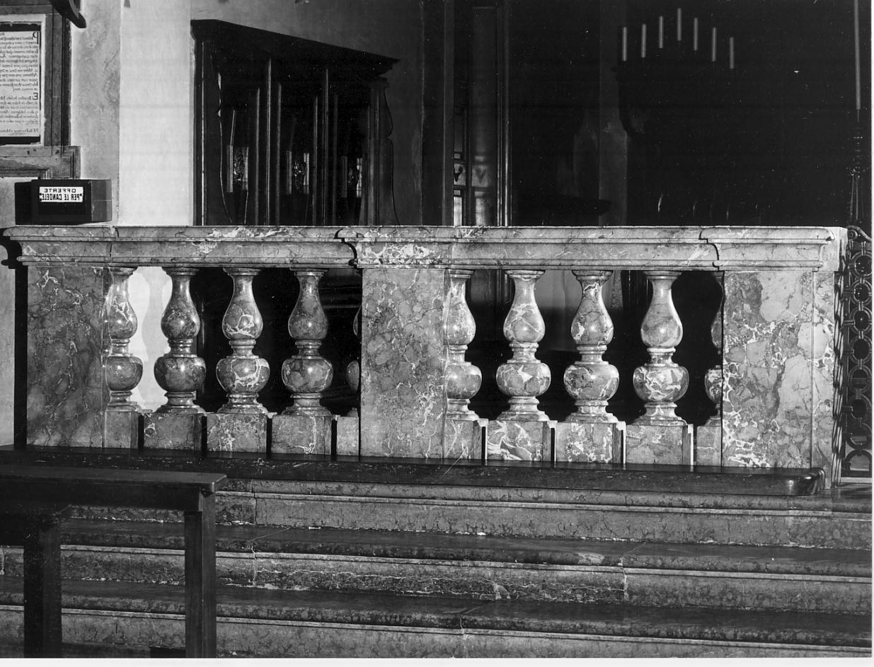 balaustrata, opera isolata - ambito italiano (prima metà sec. XVI)