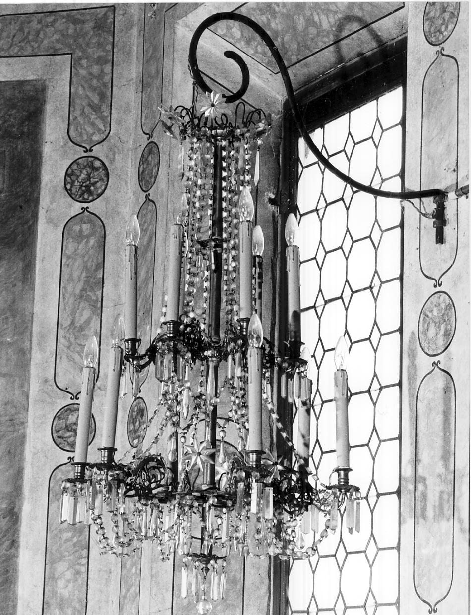 lampadario, coppia - ambito lombardo (inizio sec. XX)