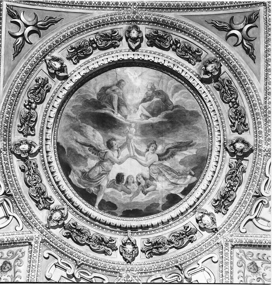Assunzione dell'anima della Madonna (dipinto, opera isolata) di Santner Carlo (attribuito) (prima metà sec. XVII)
