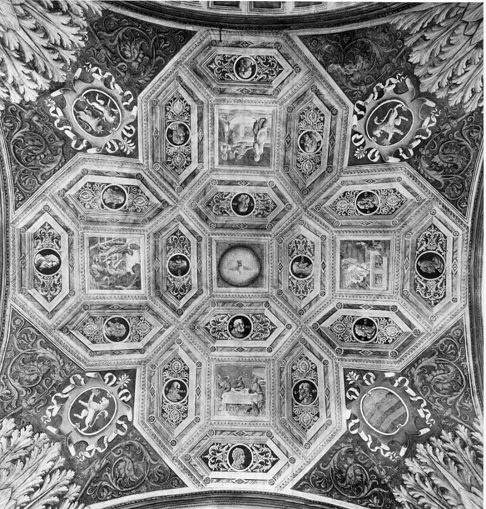 soffitto dipinto, ciclo di Pippi Giulio detto Giulio Romano (attribuito) (prima metà sec. XVI)