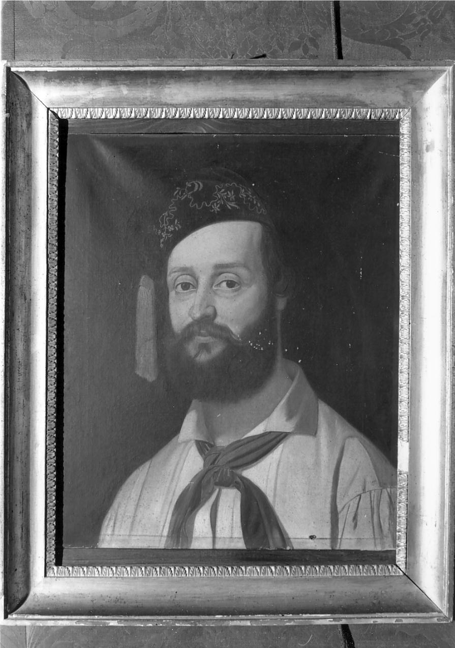 giovane uomo con fez, ritratto d'uomo (dipinto, opera isolata) - ambito mantovano (secondo quarto sec. XIX)