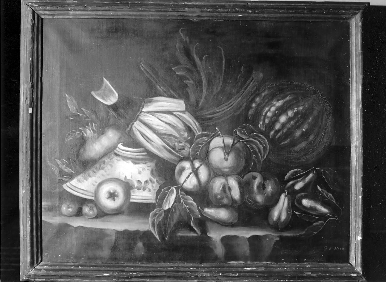 frutta e verdura, natura morta (dipinto, opera isolata) - ambito mantovano (prima metà sec. XX)