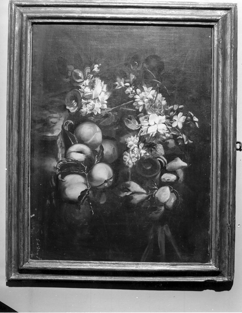 fiori e frutta, natura morta (dipinto, opera isolata) - ambito mantovano (prima metà sec. XX)