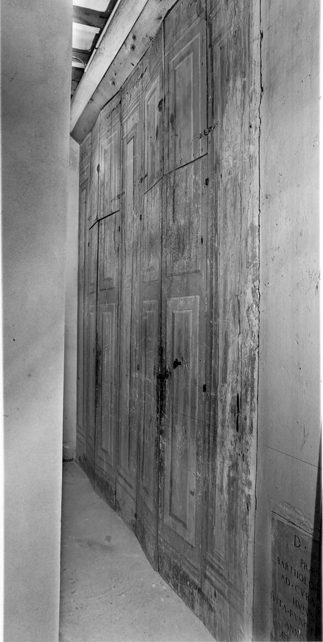 armadio - a muro, opera isolata - ambito mantovano (fine sec. XVIII)