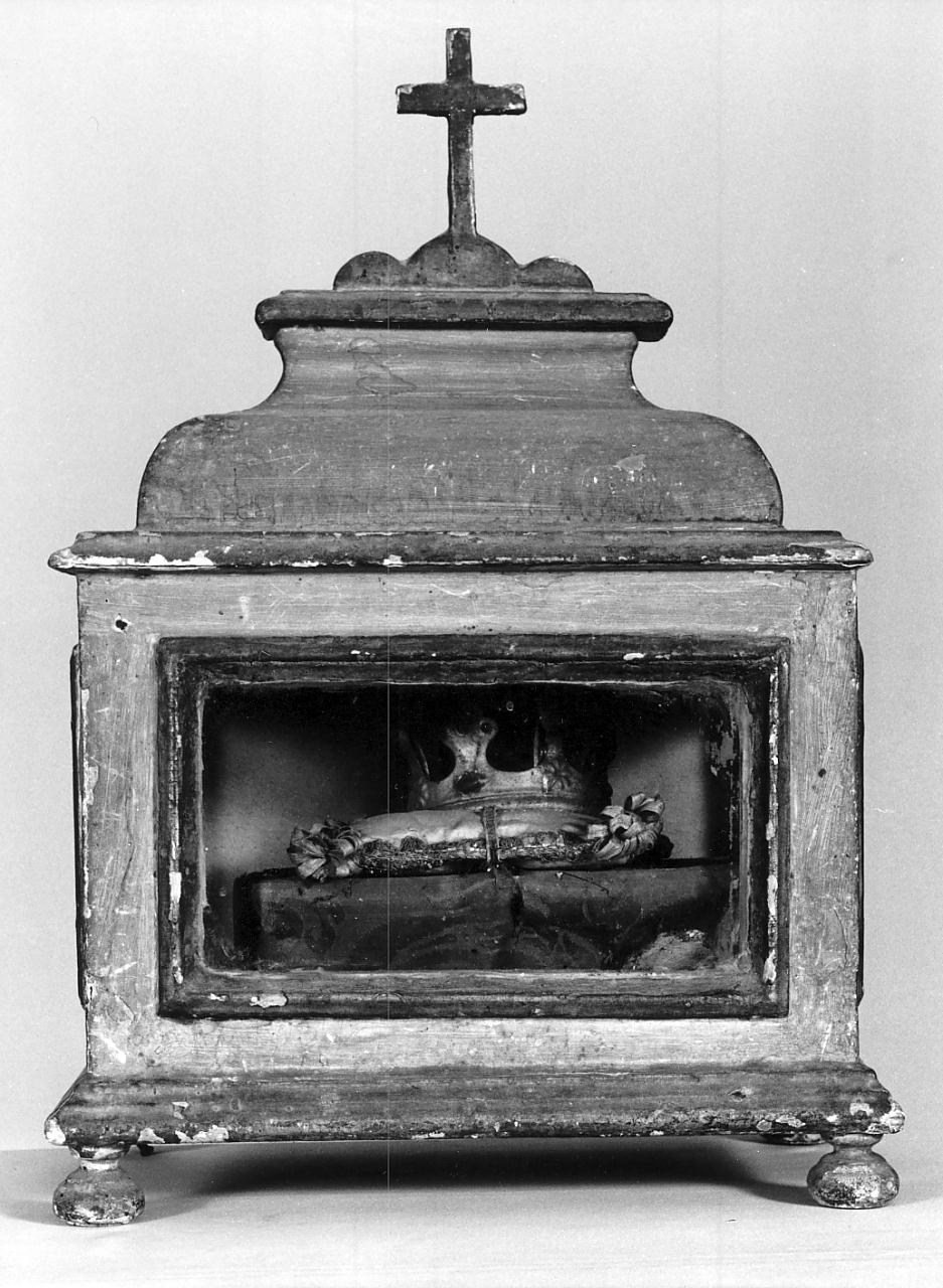 reliquiario a teca - a urna, serie - ambito lombardo (sec. XIX)