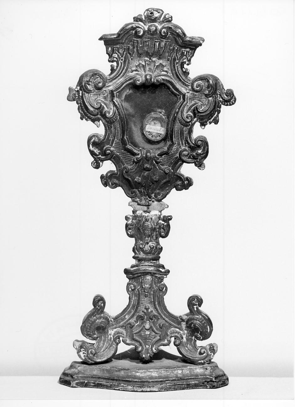 reliquiario - a ostensorio, opera isolata - bottega lombarda (terzo quarto sec. XVIII)