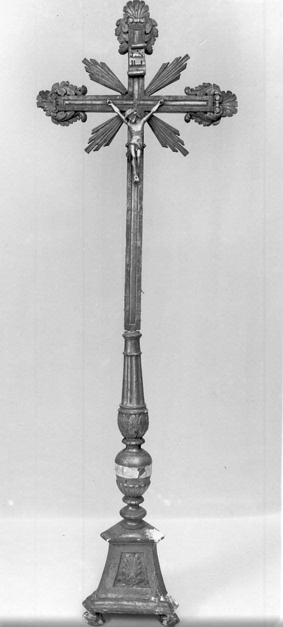 croce d'altare, opera isolata - ambito lombardo (prima metà sec. XIX)