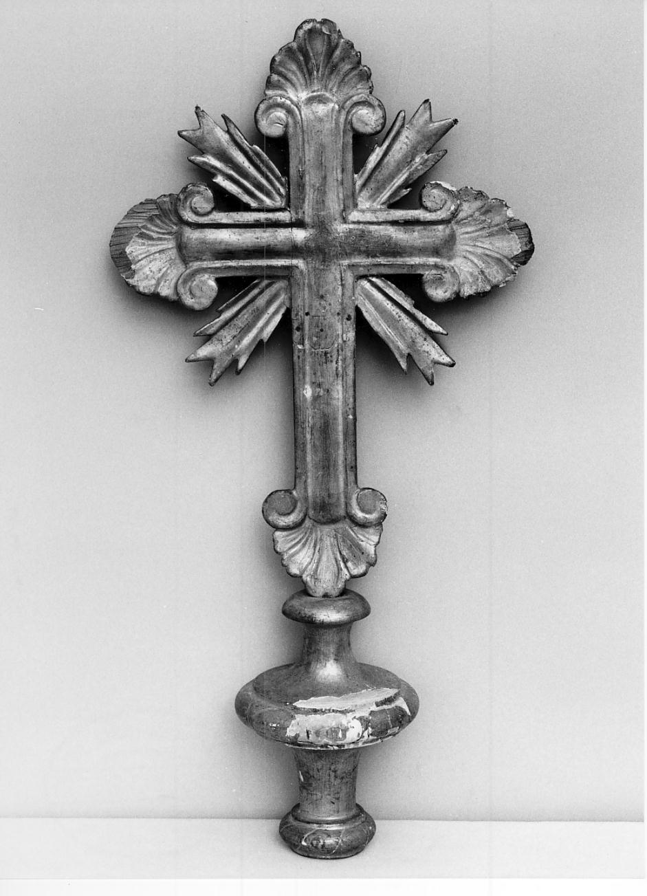 croce processionale, opera isolata - ambito lombardo (sec. XIX)