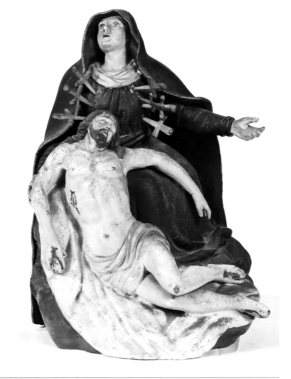 Madonna Addolorata (statuetta, opera isolata) - ambito mantovano (sec. XVIII)