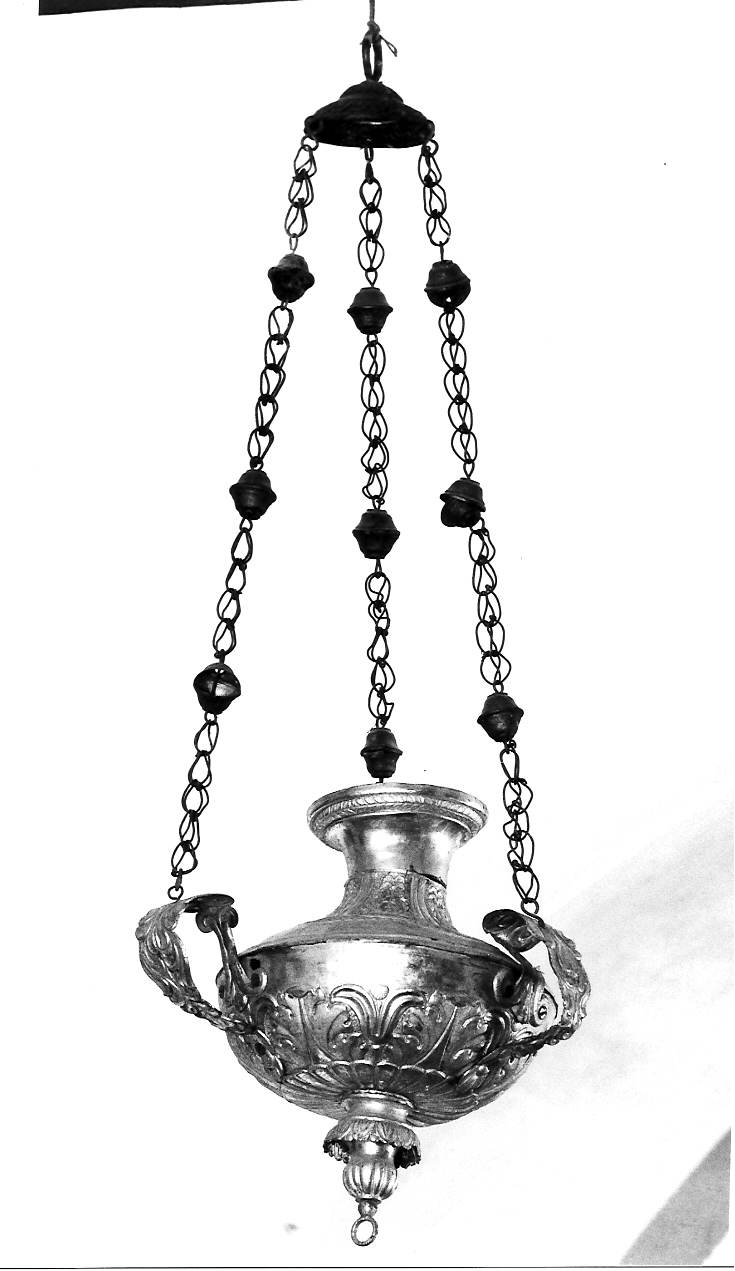 lampada pensile, coppia - ambito mantovano (fine sec. XVIII)