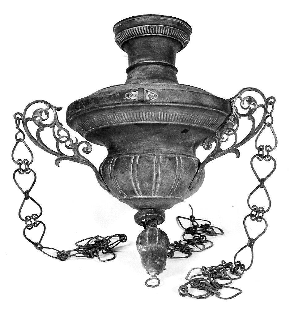 lampada pensile, opera isolata - ambito mantovano (prima metà sec. XIX)