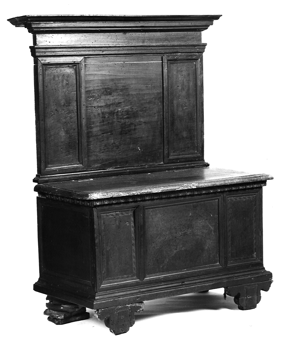 cassapanca, opera isolata - ambito mantovano (sec. XVI, sec. XX)