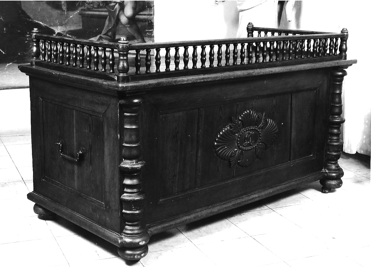 scrivania, opera isolata - ambito mantovano (fine sec. XIX)