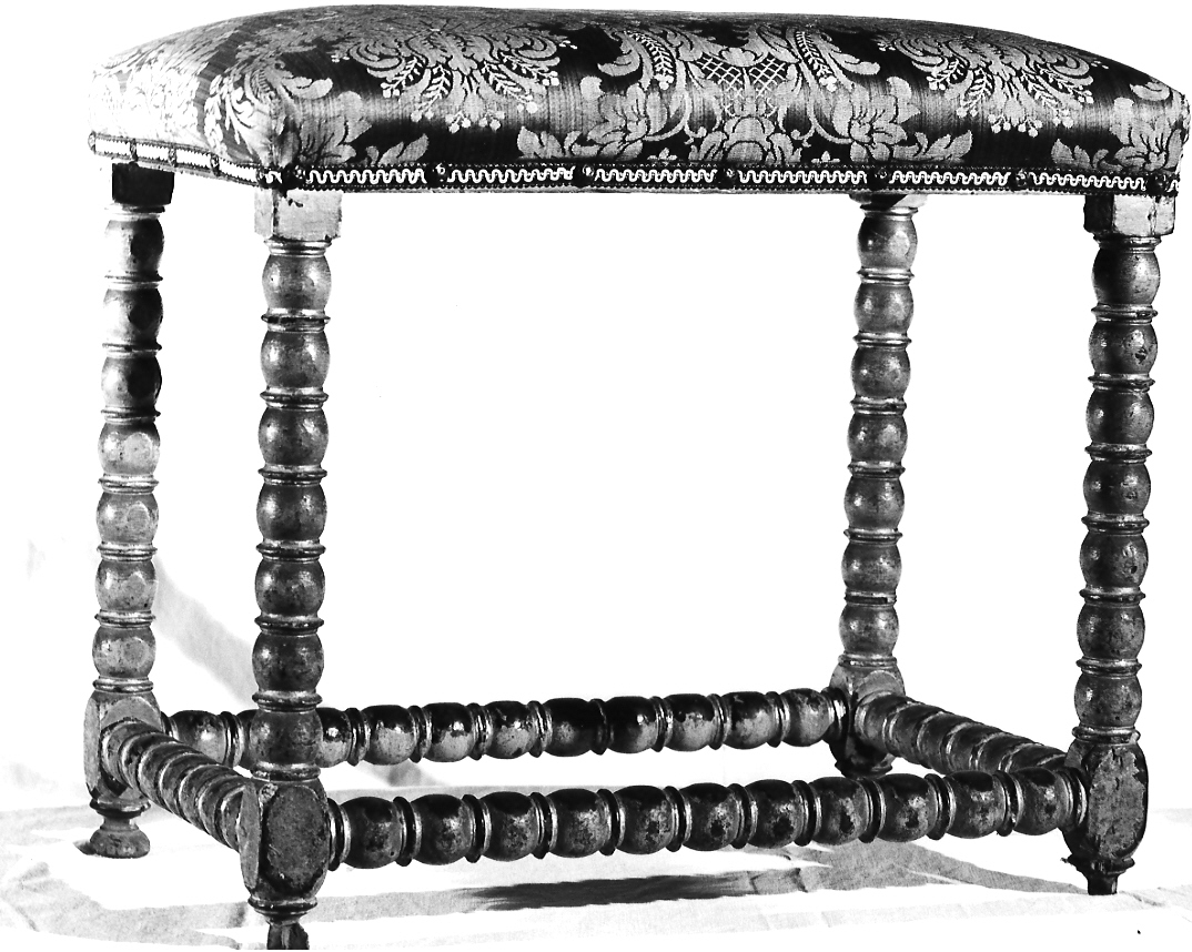 sgabello, serie - ambito mantovano (sec. XVII)
