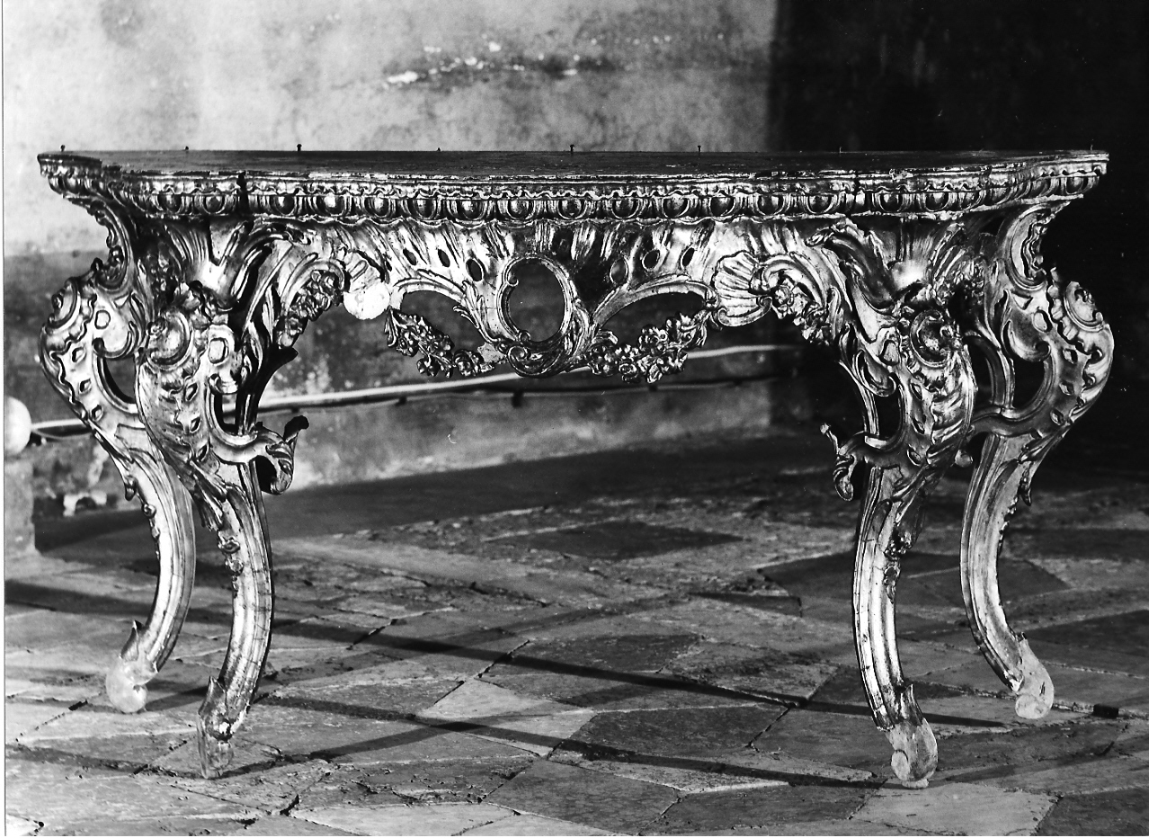 tavolo da muro, coppia - ambito mantovano (sec. XVIII)