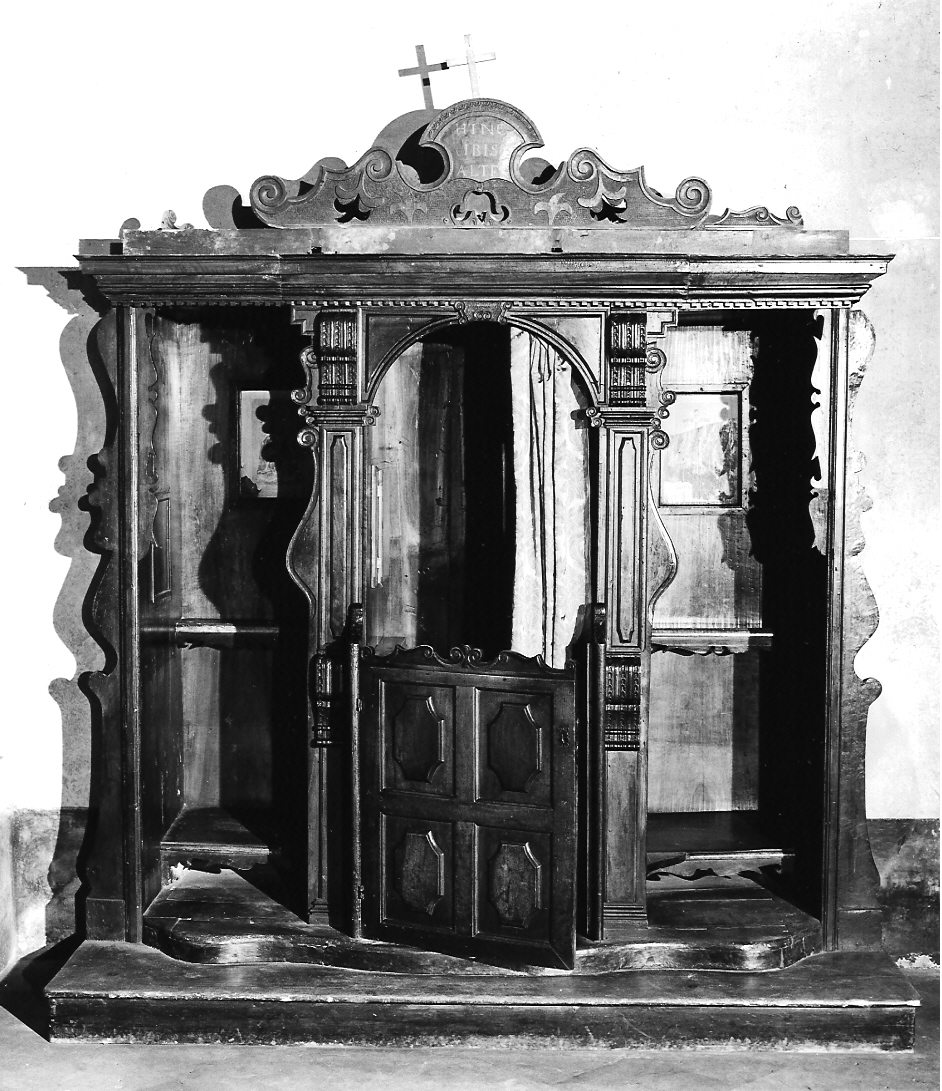 confessionale, opera isolata - ambito mantovano (sec. XVIII)
