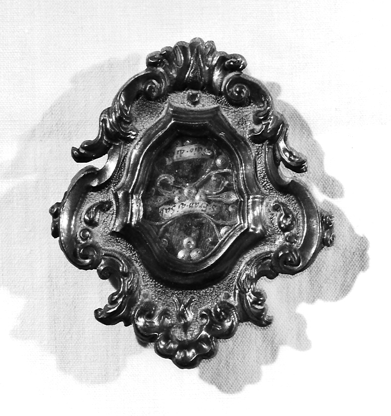 reliquiario a teca, opera isolata - ambito mantovano (sec. XVIII)