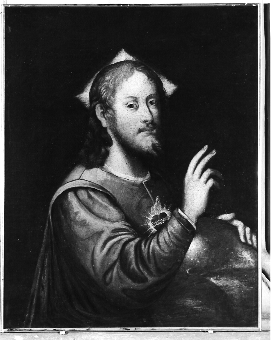 Cristo Salvatore (dipinto, opera isolata) - ambito mantovano (fine/inizio secc. XVI/ XVII)