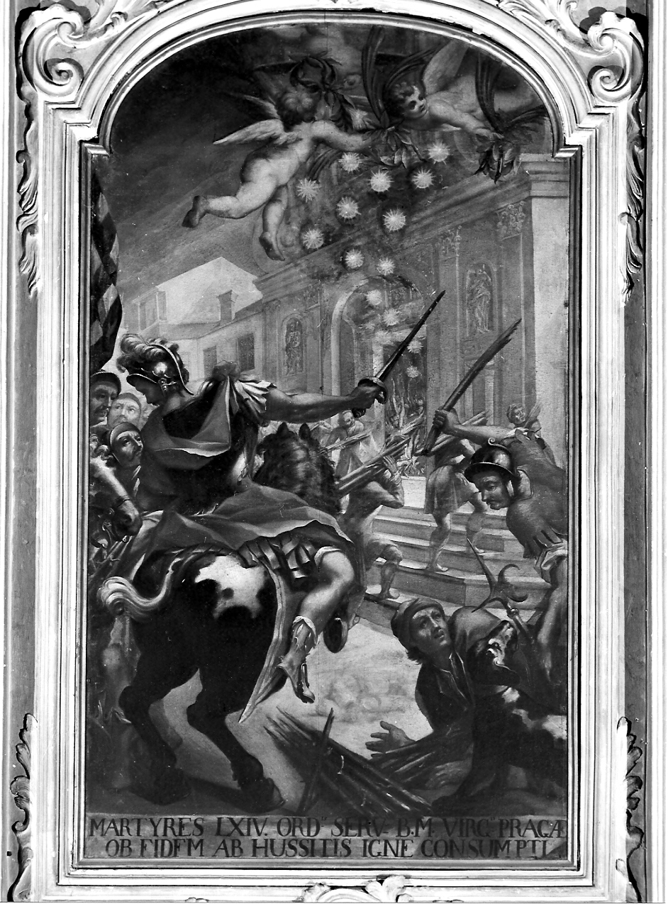 I sessantaquattro Martiri di Praga (dipinto, opera isolata) di Baroni Siro (attribuito) (prima metà sec. XVIII)