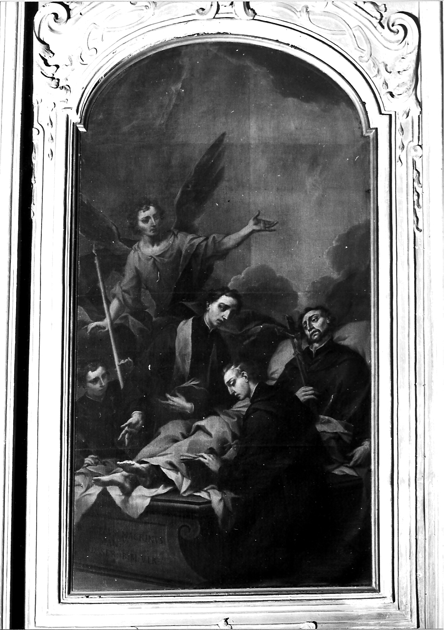 morte del Beato Angelo Macrino (dipinto, opera isolata) di Fabbri Pietro detto dell'Oboe (attribuito) (secondo quarto sec. XVIII)