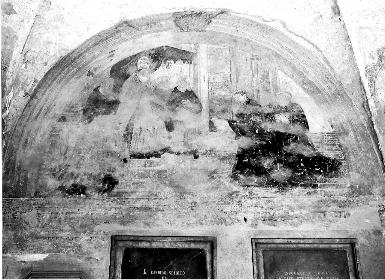 Filippo Benizi davanti a Clemente IV (dipinto, ciclo) - ambito mantovano (sec. XVII)