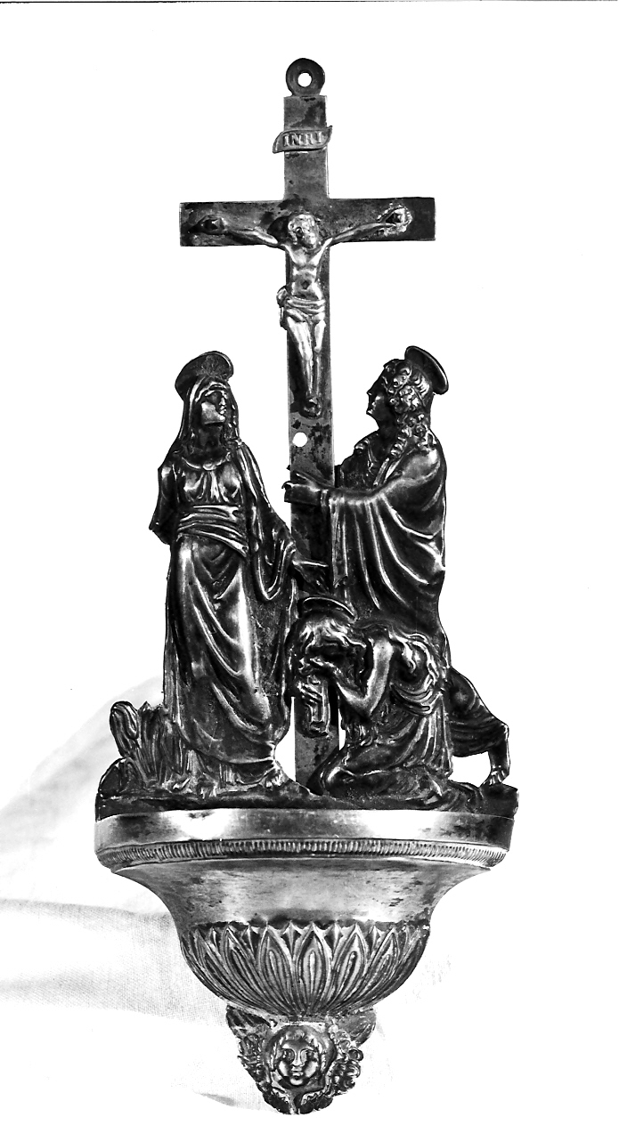 acquasantiera, coppia - ambito italiano (sec. XIX)