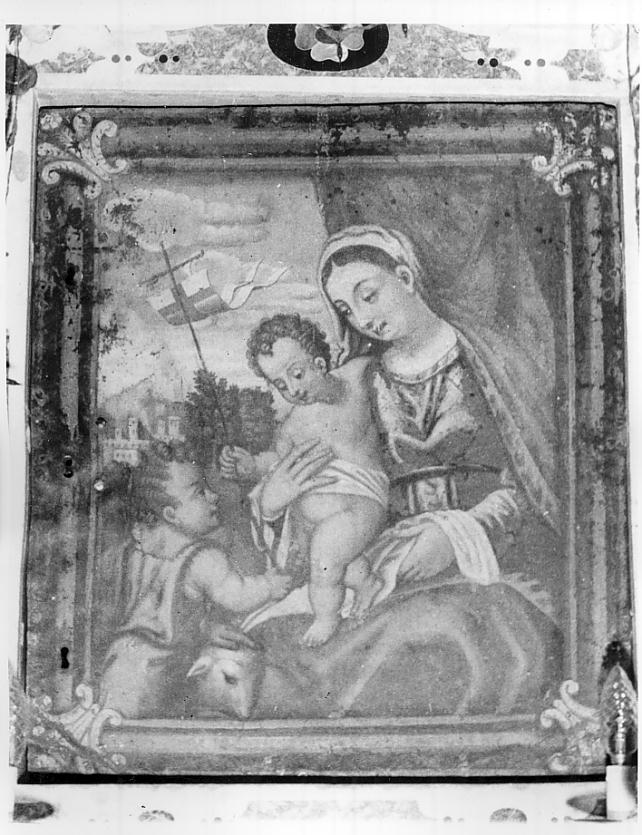 sportello di tabernacolo, elemento d'insieme - ambito bresciano (fine/inizio secc. XVII/ XVIII)