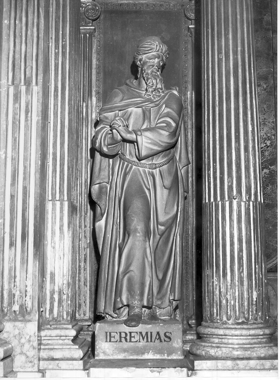 profeta Geremia (statua, opera isolata) - ambito italiano (prima metà sec. XIX)