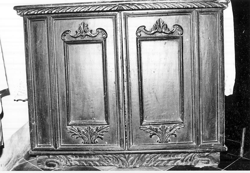 mobile da sacrestia, opera isolata - ambito Italia settentrionale (sec. XVIII)