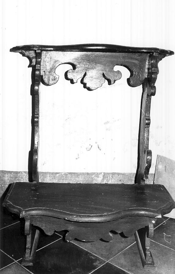 inginocchiatoio, opera isolata - ambito Italia settentrionale (sec. XVIII)