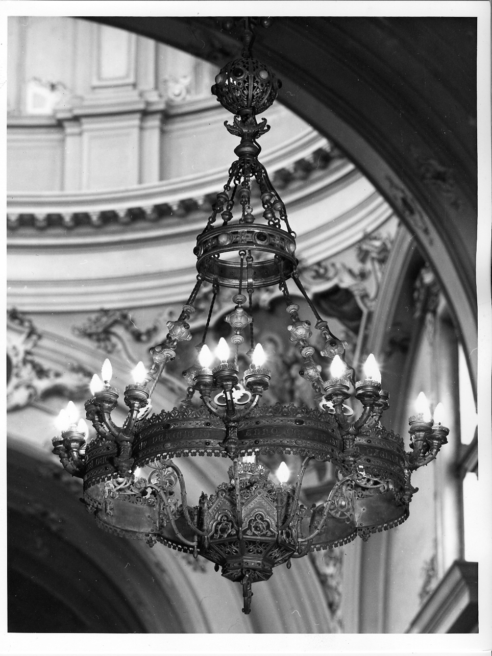 lampadario, opera isolata - ambito italiano (sec. XIX)