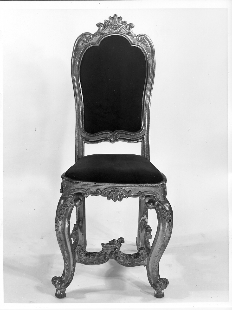 sedia, elemento d'insieme - ambito mantovano (sec. XVIII)