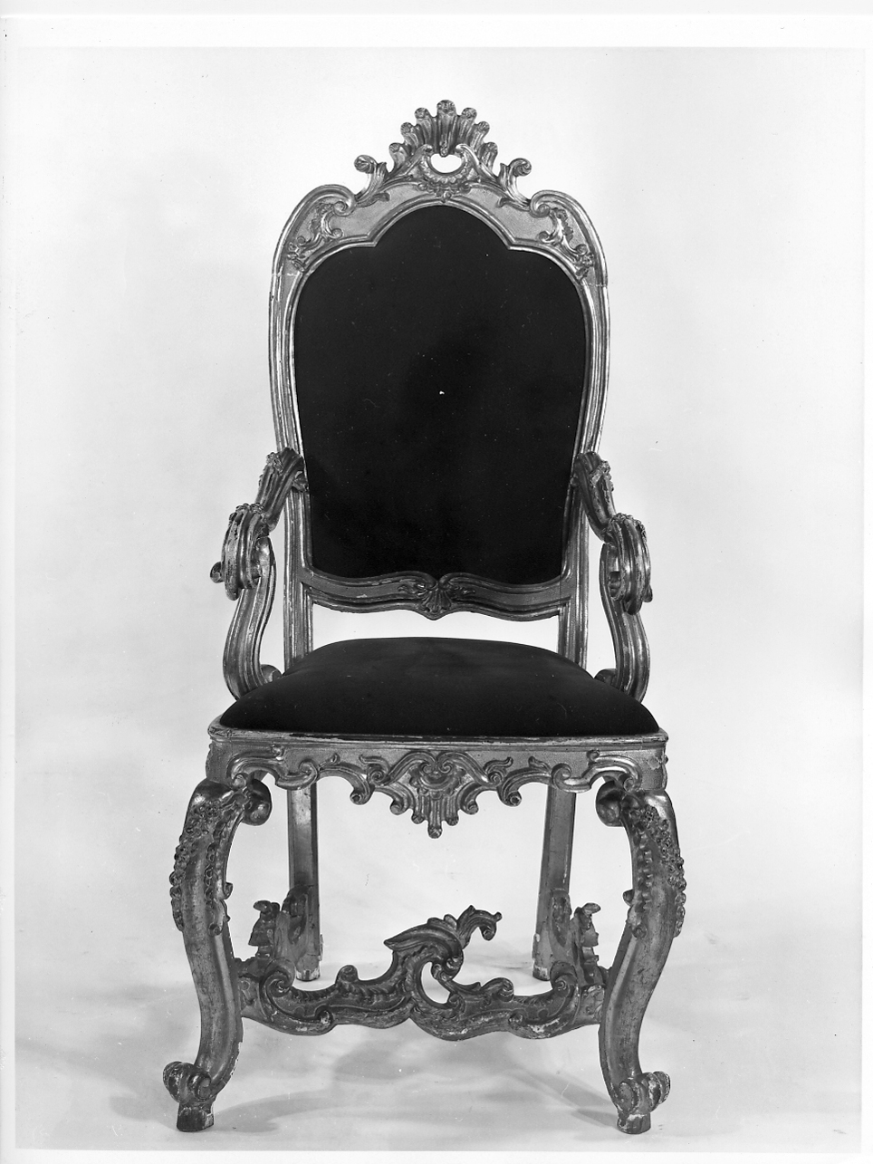 poltrona, elemento d'insieme - ambito mantovano (sec. XVIII)